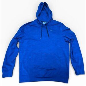 PUMA Men’s Blue Pullover Hoodie Size Large Athletic Sweatshirt Logo Pockets NWT